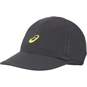 Asics Mad Dash Dark Grey/Black Cap with Yellow Accent Logo